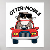 Außermobiler Funny Animal Car Pun Poster (Vorne)