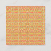 Äußern Sie Ihren Stil mit lebhaftem Orange und Gel Telefonnummerkarte (Rückseite)