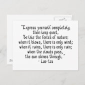 Äußern Sie sich komplett... Postkarte (Vorne/Hinten)