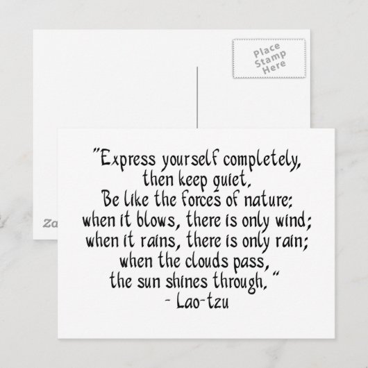 Äußern Sie sich komplett... Postkarte (Vorne/Hinten)