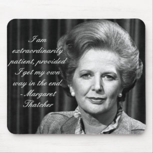 Außerordentlich Patient - Frau Thatcher Mousepad