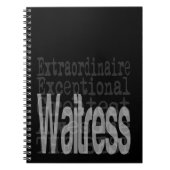 Außerordentliche Kellnerin Notizblock (Vorderseite)