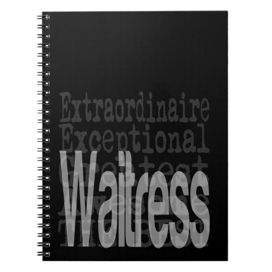 Außerordentliche Kellnerin Notizblock (Vorderseite)