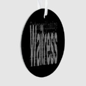 Außerordentliche Kellnerin Ornament (Vorderseite)