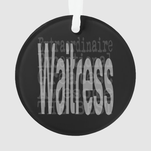 Außerordentliche Kellnerin Ornament (Rückseite)