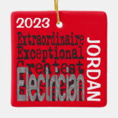 Außerordentlicher Elektro-KUSTOM Keramikornament (Vorderseite)