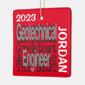 Außerordentlicher Geotechnischer Ingenieur CUSTOM Keramikornament (Links)