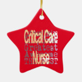 Außerordentlicher Krankenpfleger Keramik Ornament (Hinten)