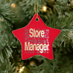 Außerordentlicher Manager Keramik Ornament