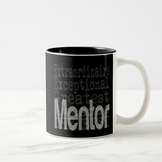 Außerordentlicher Mentor Zweifarbige Tasse (Rechts)