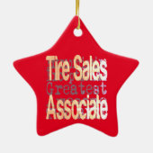 Außerordentlicher Reifenverkäufer Keramik Ornament (Hinten)