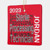 Außerordentlicher Steriltechniker Keramikornament (Links)