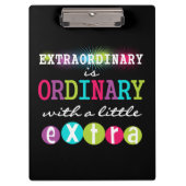 Außerordentliches Klemmbrett (Vorderseite)