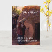 Außerordentliches Maria Magdalena u. Jesuss leeres Karte (Gelbe Blume)