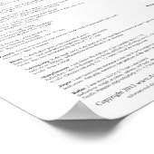 Außerordentliches Punkteposter Poster (Ecke)