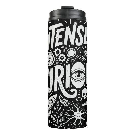 Äußerst neugierig thermosbecher (Vorderseite)