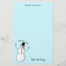 Äußerst unhöflicher Schneemann Briefpapier