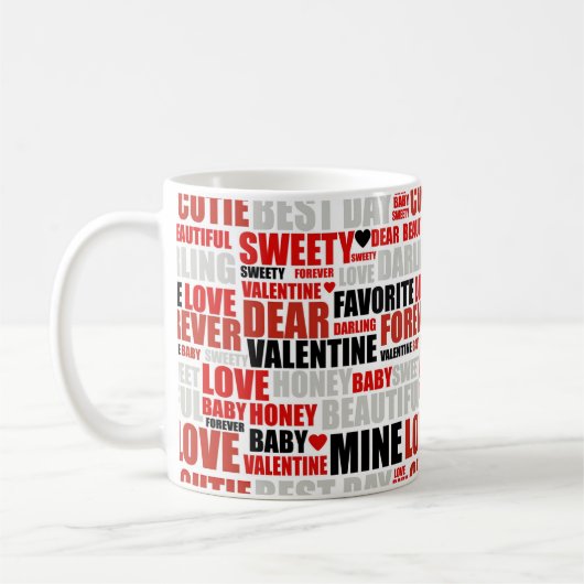 Äußerungen zur Liebe Kaffeetasse (Links)