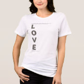 Äußerungen zur Liebe Tri-Blend Shirt (Vorderseite)