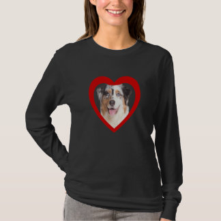 Aussi Australian Shepherd Dog Heart Aussi 1 T-Shirt