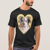 Aussi Australian Shepherd Dog Heart Aussi 1 T-Shirt (Vorderseite)