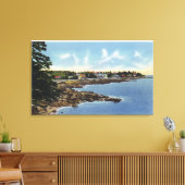 Aussicht am Ocean Point, Zuhause am Meer Leinwanddruck (Insitu (Wohnzimmer))