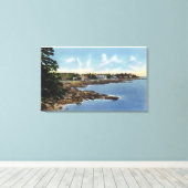 Aussicht am Ocean Point, Zuhause am Meer Leinwanddruck (Insitu (Holzboden))