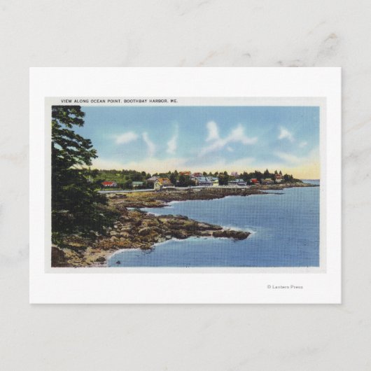 Aussicht am Ocean Point, Zuhause am Meer Postkarte (Vorderseite)