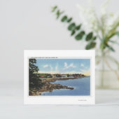 Aussicht am Ocean Point, Zuhause am Meer Postkarte (Stehend Vorderseite)