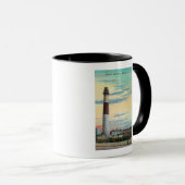 Aussicht auf Absecon LighthouseAtlantic City, NJ Tasse (VorderseiteRechts)