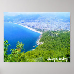Aussicht auf Alanya, Türkei Poster