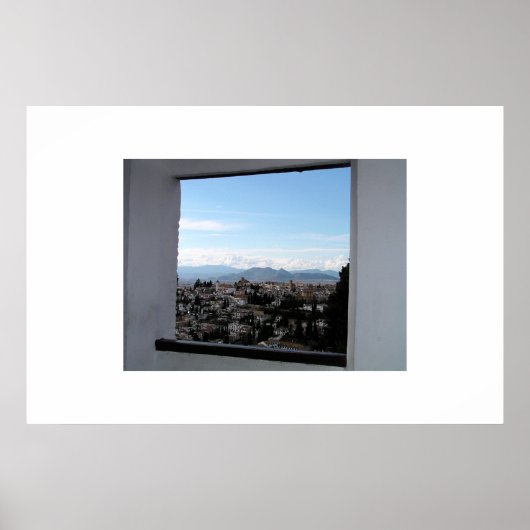 Aussicht auf Alhambra Poster (Vorne)