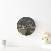 Aussicht auf Alte Brucke oder Alte Brücke Runde Wanduhr (Zuhause)