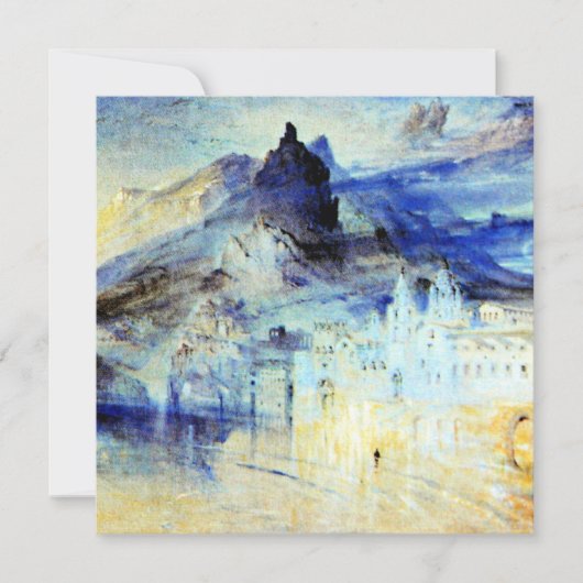 Aussicht auf Amalfi, Kunstmalerei Karte (Vorderseite)