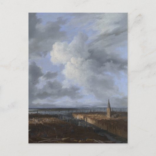 Aussicht auf Amsterdam 1665-1670 Postkarte (Vorderseite)