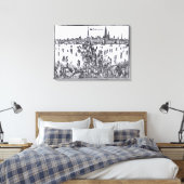 Aussicht auf Antwerpen Leinwanddruck (Insitu (Schlafzimmer))