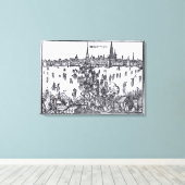 Aussicht auf Antwerpen Leinwanddruck (Insitu (Holzboden))