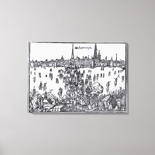 Aussicht auf Antwerpen Leinwanddruck (Vorderseite)