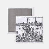 Aussicht auf Antwerpen Magnet (Vorderseite/Rückseite)