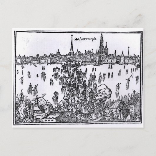 Aussicht auf Antwerpen Postkarte (Vorderseite)