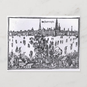 Aussicht auf Antwerpen Postkarte