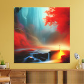 Aussicht auf atemberaubende Schönheit Leinwanddruck (Insitu (Wohnzimmer))