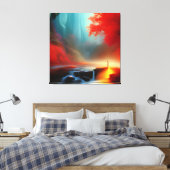 Aussicht auf atemberaubende Schönheit Leinwanddruck (Insitu (Schlafzimmer))