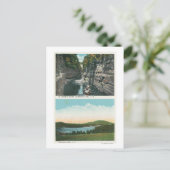 Aussicht auf Ausable Chasm und Saranac See Postkarte (Stehend Vorderseite)