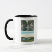 Aussicht auf Ausable Chasm und Saranac See Tasse (Links)