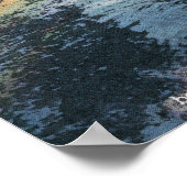 Aussicht auf Ausable River Falls und Bridge Poster (Ecke)