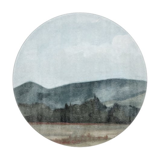 Aussicht auf Bauernhof Schneidebrett (Vorderseite)