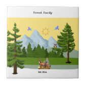 Aussicht auf Berge Fliese (Vorderseite)