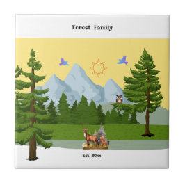 Aussicht auf Berge Fliese