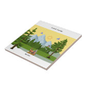 Aussicht auf Berge Fliese (Seite)